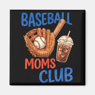 Baseball-Mom-Club Retro-Sport-Drip-Meme Magnet