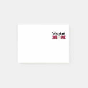 Baseball-Mom Quadrat Post-it Klebezettel