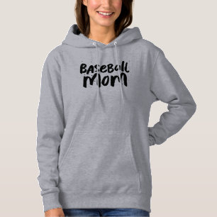 Baseball Mom trendy personalisierter schwarzer Typ Hoodie