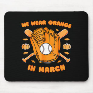 Baseball Monat des Bewusstseins für Multiple Skler Mousepad