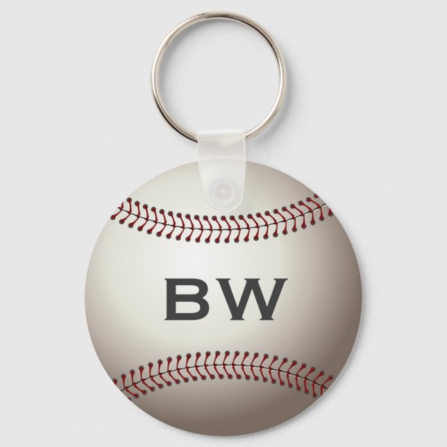 Baseball Monogramm Schlüsselanhänger (Vorderseite)