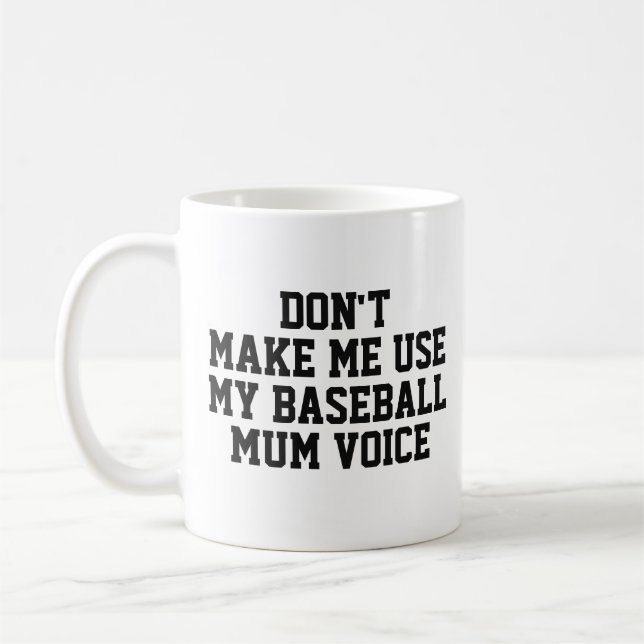 Baseball mum Gift Tasse | Funny Quote Slogan Coach (Links)