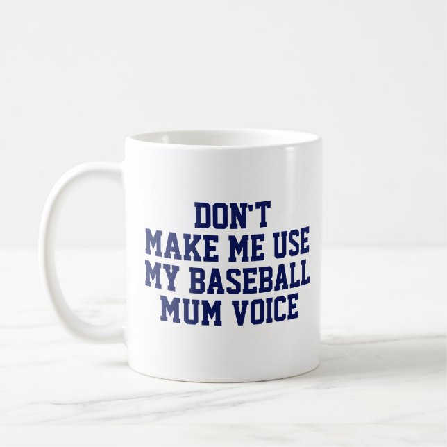 Baseball mum Gift Tasse | Funny Quote Slogan Coach (Links)