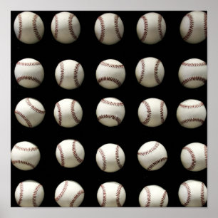 Baseball-Muster Poster