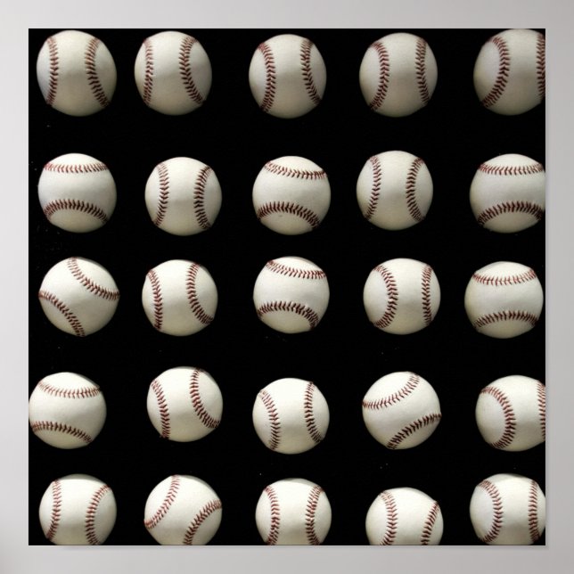 Baseball-Muster Poster (Vorne)