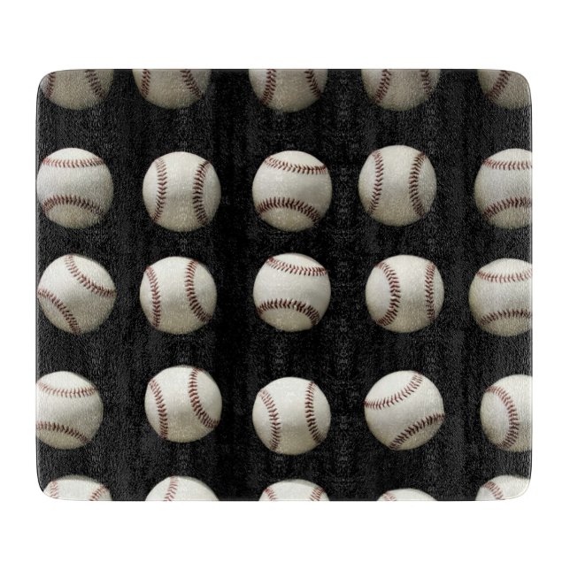 Baseball-Muster Schneidebrett (Vorderseite)