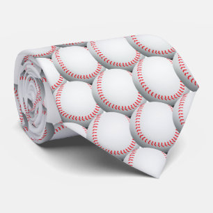 Baseball-Muster   Sportgeschenk Krawatte