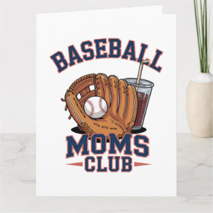 Baseball Mütter Club Muttertag Karte