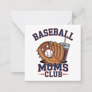 Baseball Mütter Club Muttertag Mitteilungskarte