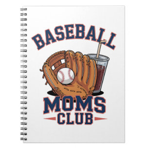 Baseball Mütter Club Muttertag Notizblock