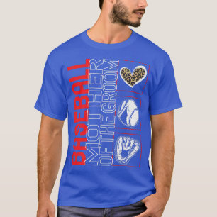 Baseball Mutter des Game Day Leopard hören T-Shirt