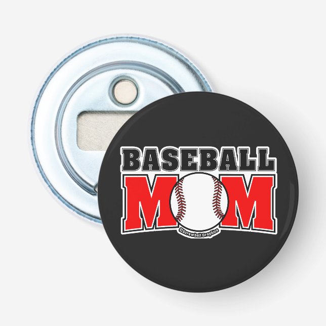Baseball-Mutter Flaschenöffner (Vorderseite)