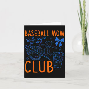 Baseball-Mutterclub die Saison für Runs lustig Karte