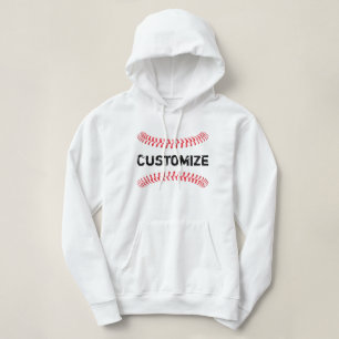 Baseball-Naht-benutzerdefinierten Baseball-Teamnam Hoodie