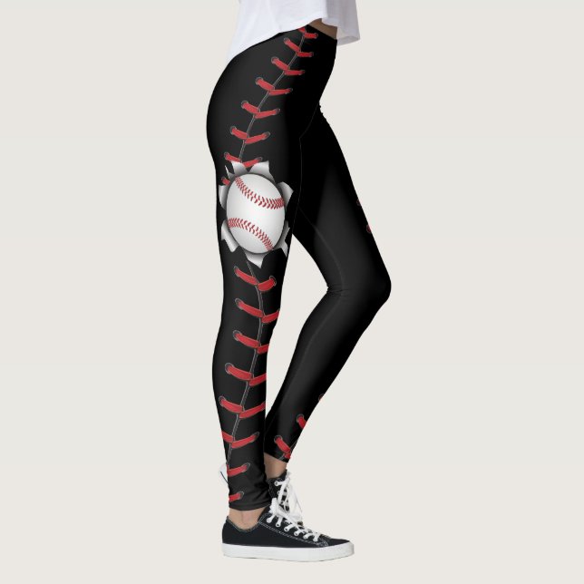 Baseball näht Jahreszeit Leggings (Rechts)