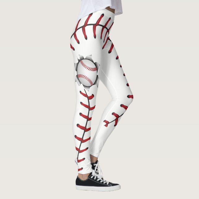 Baseball näht Jahreszeit Leggings (Rechts)