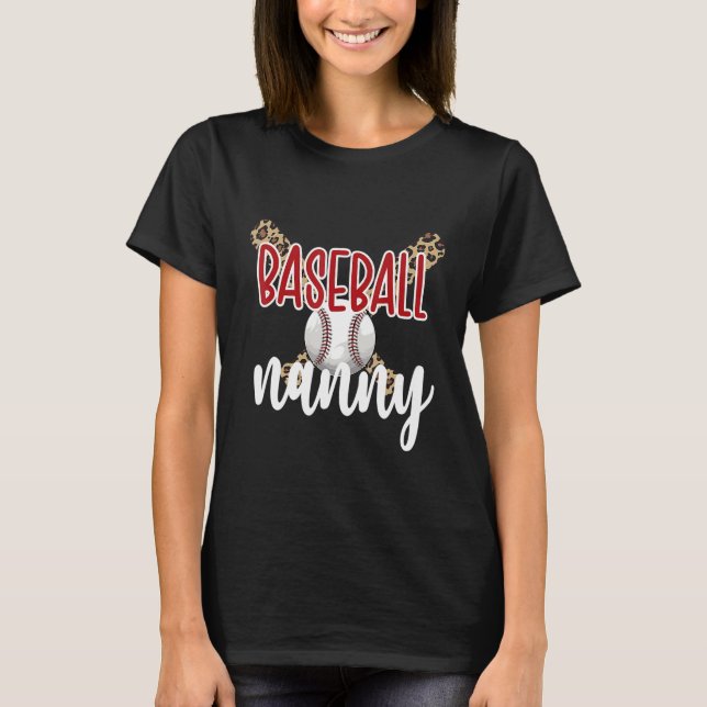 Baseball Nanny Grandma Baseball Player Nanny T-Shirt (Vorderseite)