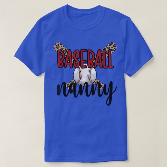 Baseball Nanny Grandma Baseball Player Nanny  T-Shirt (Design vorne)
