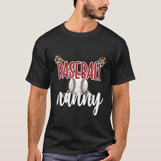 Baseball Nanny Grandma Baseball Player Nanny T-Shirt (Vorderseite)