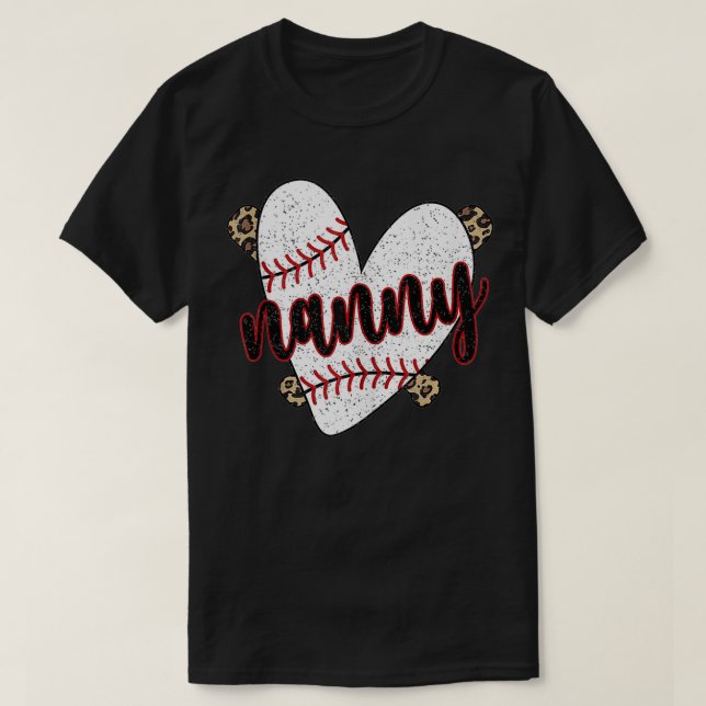 Baseball Nanny Proud Baseball Player Nanny T-Shirt (Design vorne)