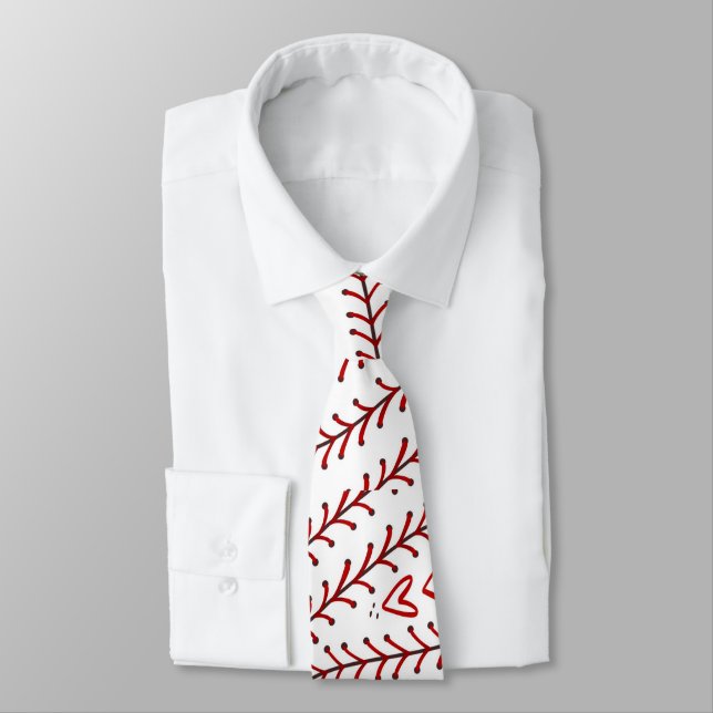 Baseball Neck Tie Krawatte (Gebunden)