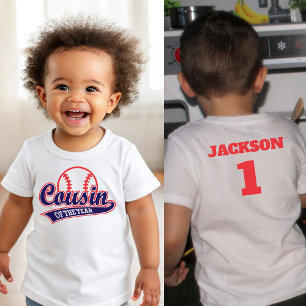 Baseball-Neuling des Jahres Baseball 1. Geburtstag Baby T-shirt