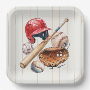 Baseball-Neuling Geburtstag Pappteller
