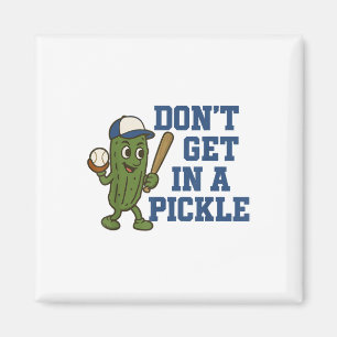 Baseball nicht in einem Picknick Funny Baseball Re Magnet