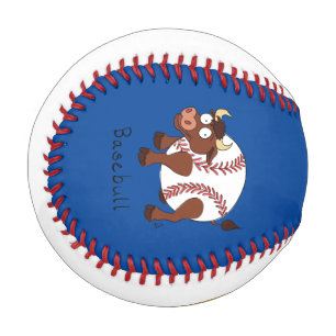 Baseball Niedlich Kids Cartoon Bull