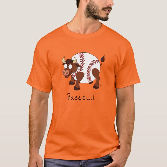 Baseball Niedlich Kids Cartoon Sports T-Shirt (Vorderseite)