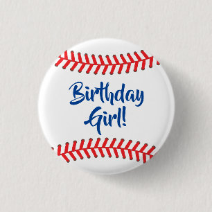 Baseball Niedlich Sports 1. Geburtstag Party Button