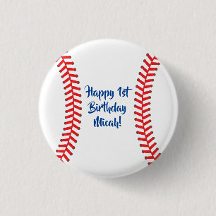 Baseball Niedlich Sports Kinderparty Button