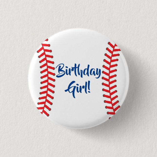 Baseball Niedlich Sports Kinderparty Button (Vorderseite)