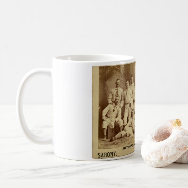 Baseball Nine 1882 Kaffeetasse (Mit Donut)