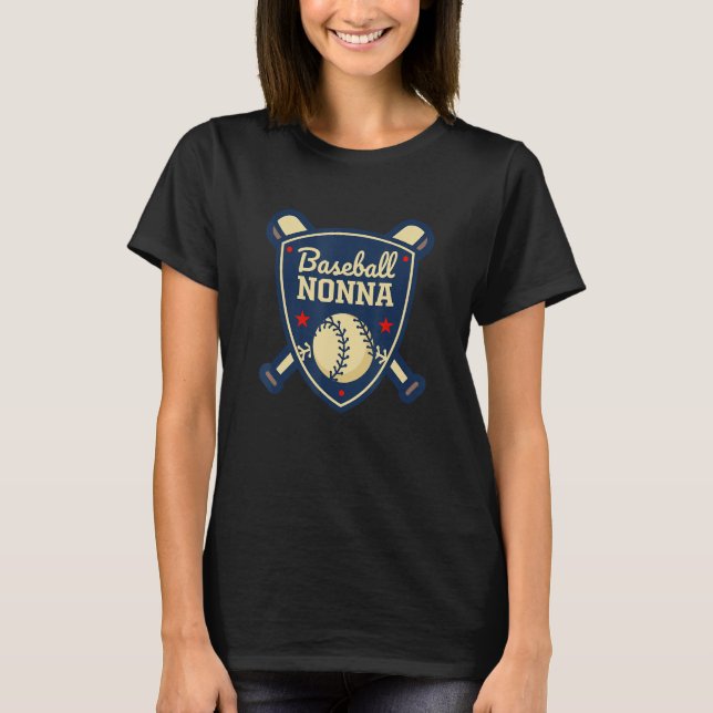 Baseball Nonna Matching Family Baseball Player Fam T-Shirt (Vorderseite)