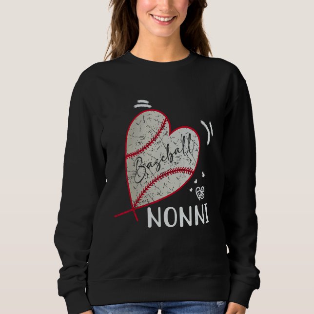 Baseball Nonni Family Matching Players Team Nonni Sweatshirt (Vorderseite)