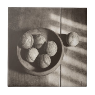 Baseball Nostalgie - Baseballs Fliese