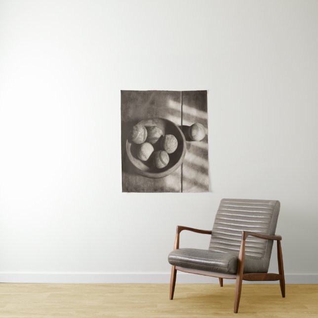 Baseball Nostalgie - Baseballs Wandteppich (Beispiel)