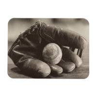 Baseball Nostalgie - Mitt und Baseball
