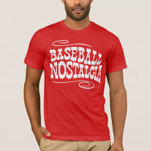 Baseball-Nostalgie-Rot T-Shirt