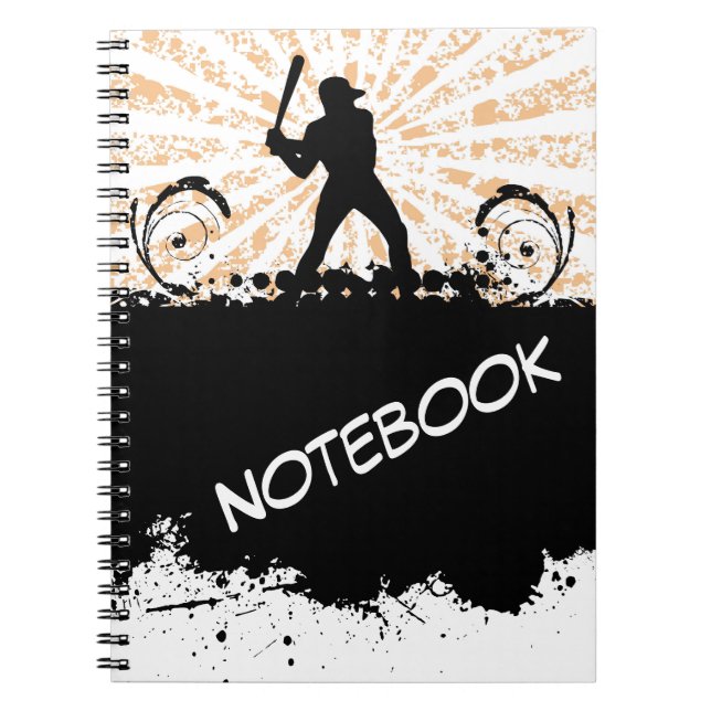 Baseball-Notebook Notizblock (Vorderseite)