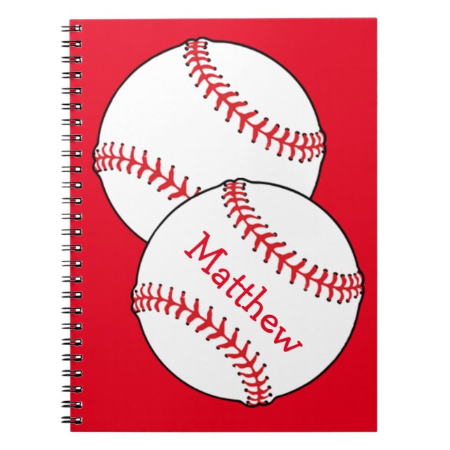 Baseball-Notebook Notizblock (Vorderseite)