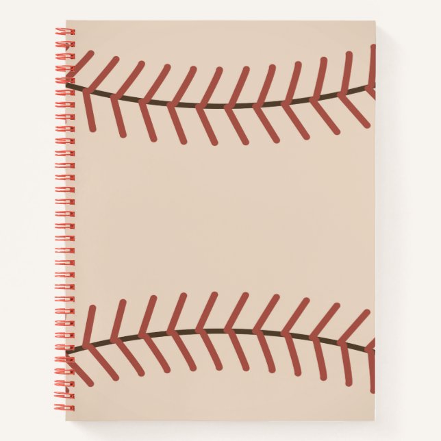 Baseball-Notebook Notizbuch (Vorderseite)