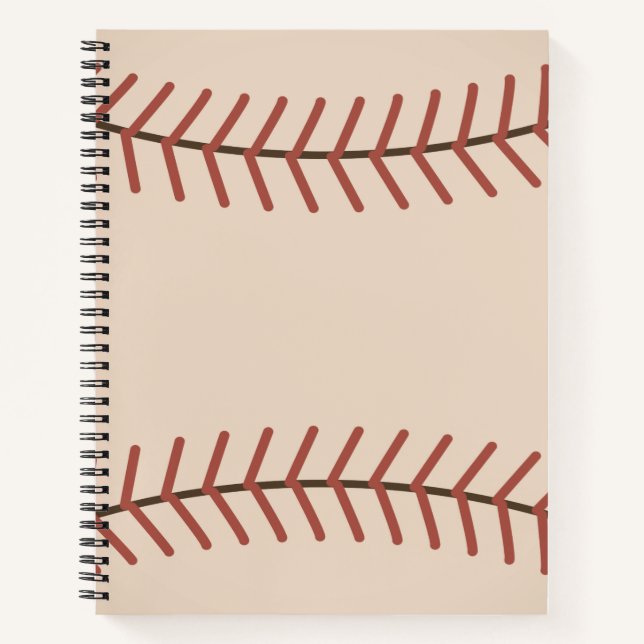 Baseball-Notebook Notizbuch (Vorderseite)