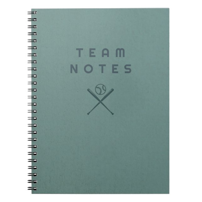 Baseball-Notizen - für Trainer, Spieler und Fans Notizblock (Vorderseite)