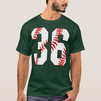 Baseball Number 36 36 Baseball Jersey Favorite Pl T-Shirt