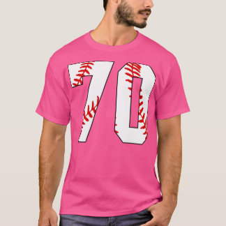 Baseball Number 70 70 Baseball Jersey Favorite Pl T-Shirt