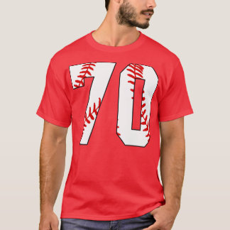 Baseball Number 70 70 Baseball Jersey Favorite Pl T-Shirt