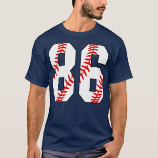 Baseball Number 86 86 Baseball Jersey Favorite Pl T-Shirt