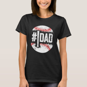 Baseball Nummer 1 Daddy Son Baseball Vater s Da T-Shirt